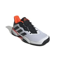 Adidas Barricade Junior Tennis Shoe (White/Black/Red) -Head Store GW2996 6 FOOTWEAR Photography FrontLateralTopView white