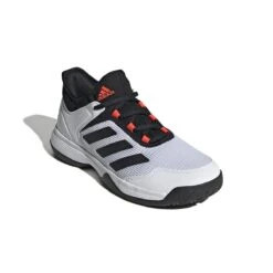 Adidas Ubersonic 4 Junior Tennis Shoe (White/Black/Red) -Head Store GW2997 6 FOOTWEAR Photography FrontLateralTopView white