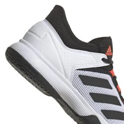 Adidas Ubersonic 4 Junior Tennis Shoe (White/Black/Red) -Head Store GW2997 8 FOOTWEAR Photography DetailView1 white