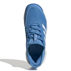 Adidas Adizero Club Junior Tennis Shoe (Pulse Blue/Cloud White) -Head Store GX1854 3 FOOTWEAR Photography TopPortraitView white
