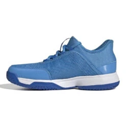Adidas Adizero Club Junior Tennis Shoe (Pulse Blue/Cloud White) -Head Store GX1854 5 FOOTWEAR Photography SideMedialCenterView white