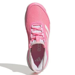Adidas Adizero Club Junior Tennis Shoe (Pink/White) -Head Store GX1855 3 FOOTWEAR Photography TopPortraitView white