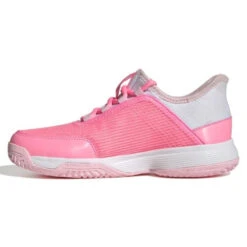 Adidas Adizero Club Junior Tennis Shoe (Pink/White) -Head Store GX1855 5 FOOTWEAR Photography SideMedialCenterView white