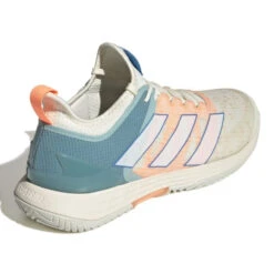 Adidas Adizero Ubersonic 4 Parley Men's Tennis Shoes (White/Beam Orange) -Head Store GX9623 7 FOOTWEAR Photography BackLateralTopView white