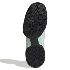 Adidas Barricade Junior Tennis Shoe (White/Blue) -Head Store GY4017 3 FOOTWEAR Photography BottomView white