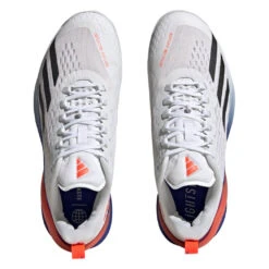 Adidas Adizero Cybersonic Men's Tennis Shoe (White/Black) -Head Store GY9634 3 FOOTWEAR Photography TopPortraitView transparent