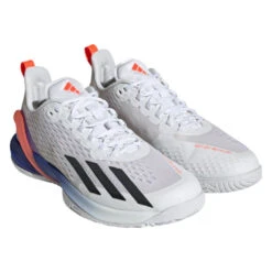 Adidas Adizero Cybersonic Men's Tennis Shoe (White/Black) -Head Store GY9634 6 FOOTWEAR Photography FrontLateralTopView transparent