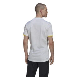 Adidas Men's London Top (White/Yellow) -Head Store HC8540 5 APPAREL OnModel BackView white