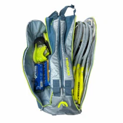 Head Tour Team Extreme Supercombi 9 Pack Racquet Bag (Yellow/Grey) -Head Store HEAD Extreme Supercombi Grey Yellow 6
