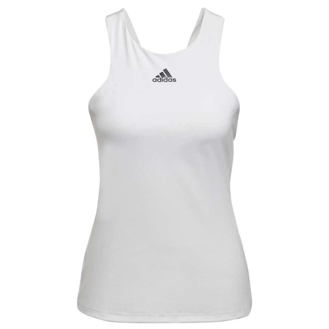 Adidas Women's Tennis Y-Tank Top (White) 8 Adidas Women's Tennis Y-Tank Top (White) - Image 8