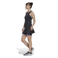 Adidas Women's US Series Y-Dress (Black/Clear Pink) -Head Store HF6329 7 APPAREL OnModel SideView white