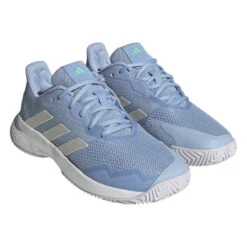 Adidas CourtJam Control Women's Tennis Shoe (Blue/White) 8 Adidas CourtJam Control Women's Tennis Shoe (Blue/White) -Head Store HQ8471 6 FOOTWEAR Photography FrontLateralTopView transparent