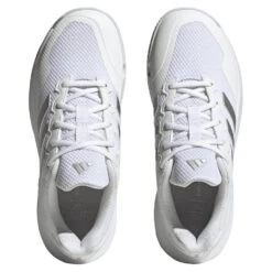 Adidas GameCourt 2 Women's Tennis Shoe (White) -Head Store HQ8476 3 FOOTWEAR Photography TopPortraitView transparent