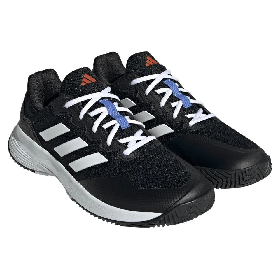 Adidas GameCourt 2 Men's Tennis Shoe (Black/White) 3 Adidas GameCourt 2 Men's Tennis Shoe (Black/White) - Image 3