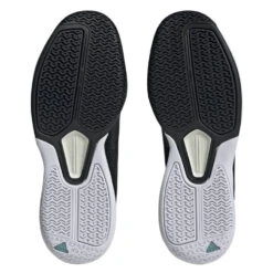 Adidas Courtflash Speed Men's Tennis Shoe (Black/White) -Head Store HQ8482 4 FOOTWEAR Photography BottomView transparent