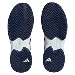 Adidas CourtJam Control Men's Tennis Shoe (Navy/White) -Head Store HQ8808 4 FOOTWEAR Photography BottomView transparent