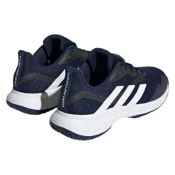 Adidas CourtJam Control Men's Tennis Shoe (Navy/White) -Head Store HQ8808 7 FOOTWEAR Photography BackLateralTopView transparent
