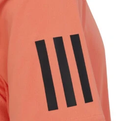 Adidas Boy's 3 Stripe Club Top (Orange) 7 Adidas Boy's 3 Stripe Club Top (Orange) -Head Store HR4288 4 APPAREL Photography DetailView1 transparent