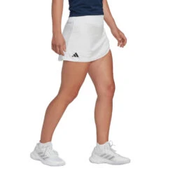 Adidas Women's Club Skirt (White) -Head Store HS1455 5 APPAREL OnModel WalkingView transparent