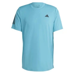 Adidas Men's 3 Stripe Club Top (Blue) -Head Store HS3263 2 APPAREL Photography FrontCenterView transparent