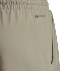 Adidas Men's 3 Stripe 7-inch Club Shorts (Khaki) -Head Store HT7167 9 APPAREL OnModel DetailView2 transparent
