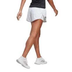Adidas Women's Club Shorts (White) -Head Store HZ4192 4 APPAREL OnModel BackView transparent
