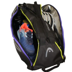 Head Tour Team Supercombi 9 Pack Racquet Bag (Black/Purple) -Head Store Head 9 SuperCombi 1