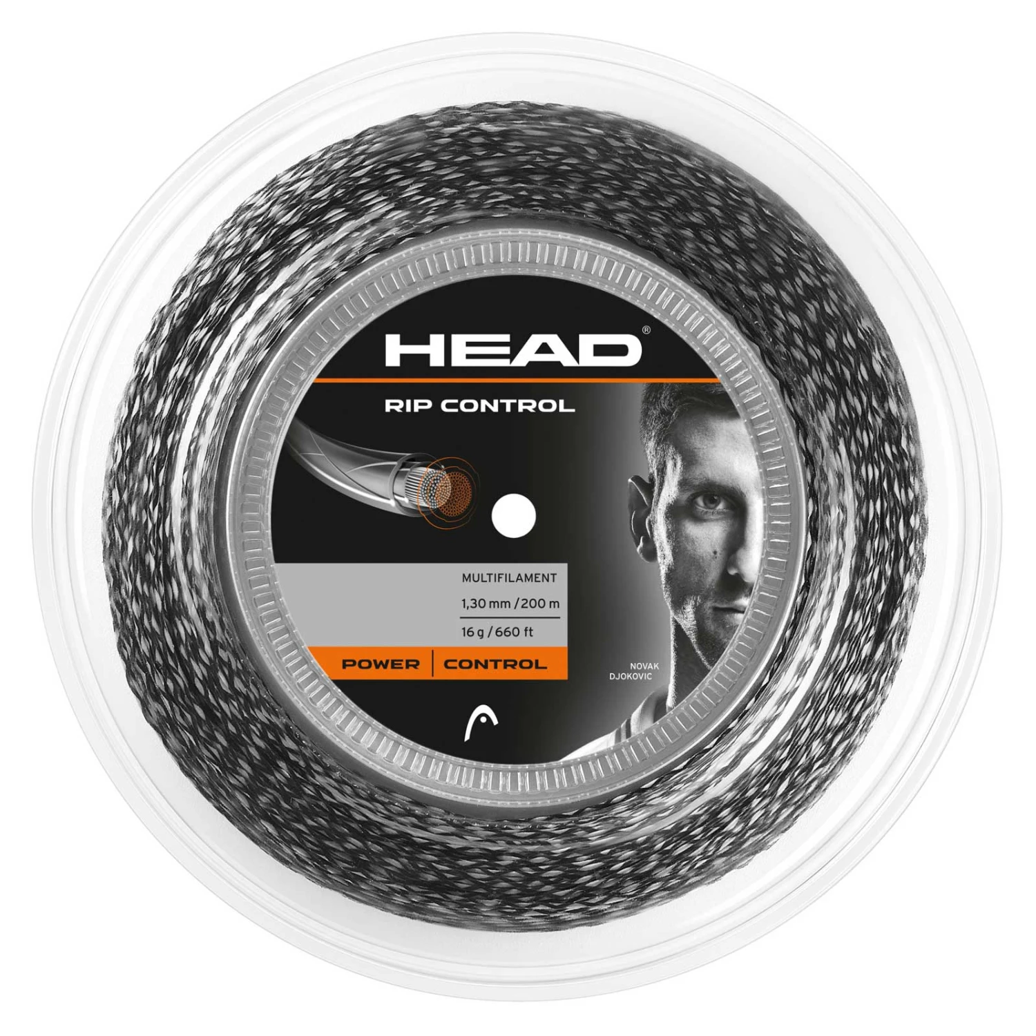 Head RIP Control 16/1.30 Tennis String Reel (Black) 1 Head RIP Control 16/1.30 Tennis String Reel (Black)