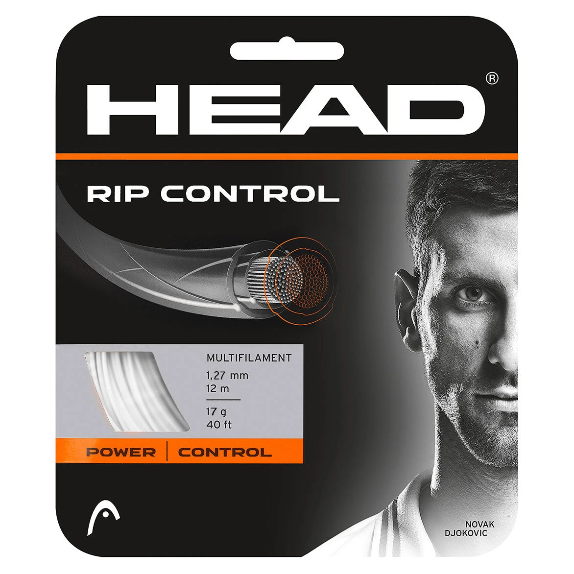 Head RIP Control 17/1.25 Tennis String (White) 1 Head RIP Control 17/1.25 Tennis String (White)