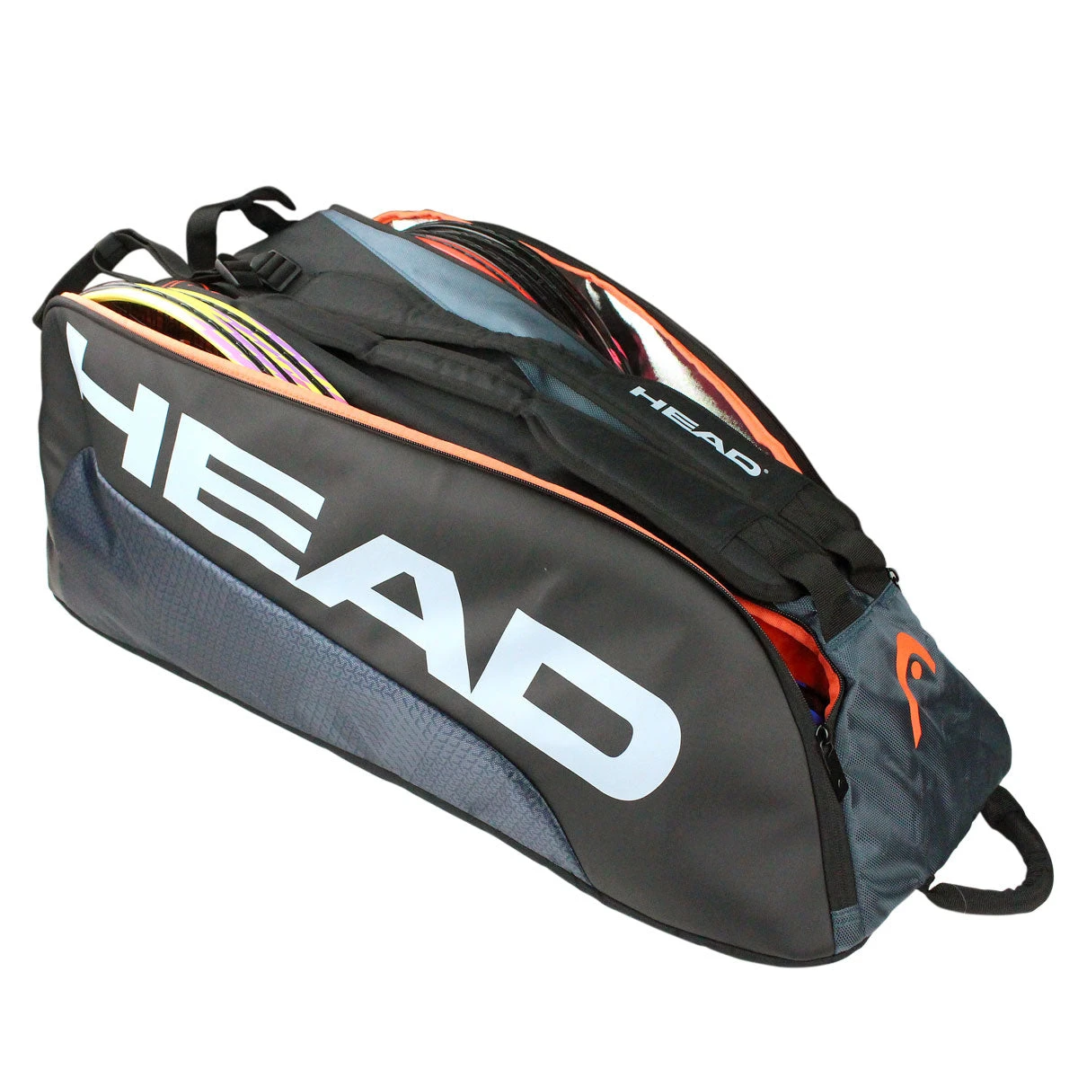 Head Tour Team Supercombi 9 Pack Racquet Bag (Black/Grey) 1 Head Tour Team Supercombi 9 Pack Racquet Bag (Black/Grey)