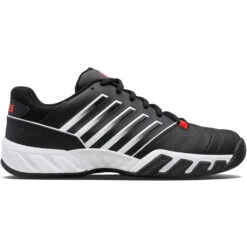K-Swiss BigShot Light 4 Men's Tennis Shoe (Black/White/Red)