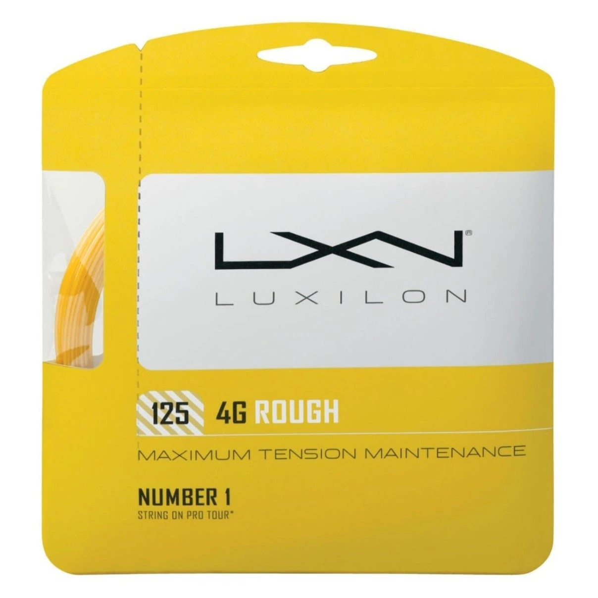 Luxilon 4G Rough 16L/1.25 Tennis String (Gold) 1 Luxilon 4G Rough 16L/1.25 Tennis String (Gold)