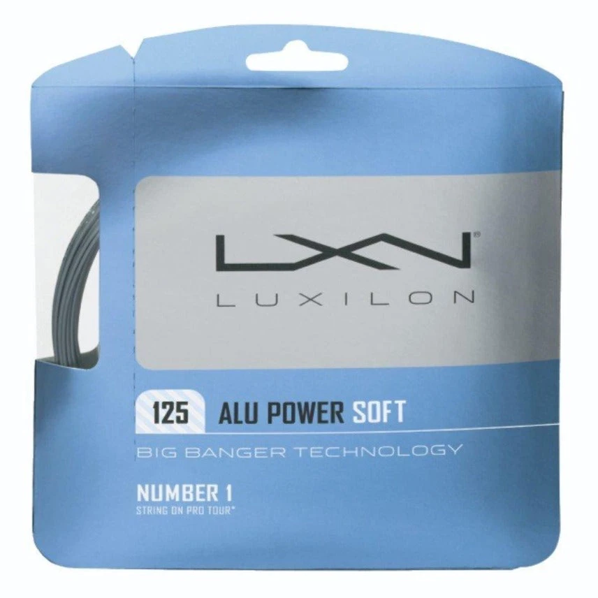 Luxilon ALU Power Soft 16L/1.25 Tennis String (Silver) 1 Luxilon ALU Power Soft 16L/1.25 Tennis String (Silver)