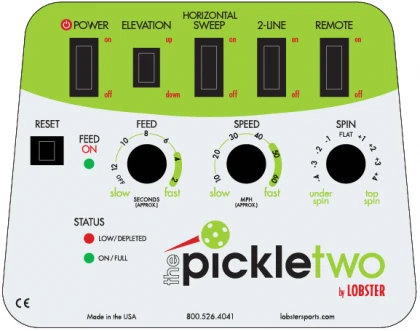 Lobster The Pickle 2 Pickleball Ball Machine + Elite 10 Function Remote 2 Lobster The Pickle 2 Pickleball Ball Machine + Elite 10 Function Remote - Image 2