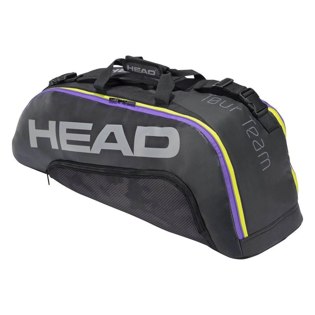 Head Tour Team Combi 6 Pack Racquet Bag (Black/Purple) 1 Head Tour Team Combi 6 Pack Racquet Bag (Black/Purple)