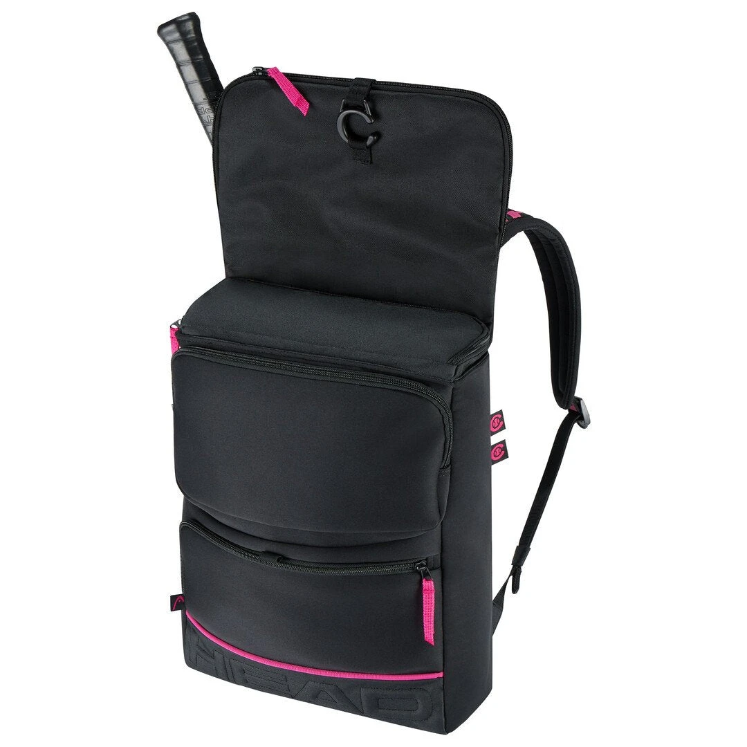 Head Coco Backpack Racquet Bag (Black/Pink) 2 Head Coco Backpack Racquet Bag (Black/Pink) - Image 2