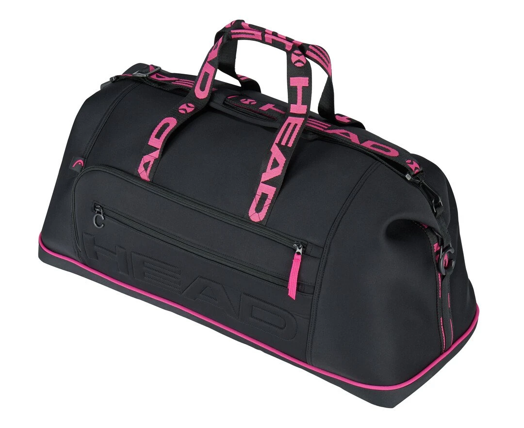 Head Coco Duffel 8 Pack Racquet Bag (Black/Pink) 1 Head Coco Duffel 8 Pack Racquet Bag (Black/Pink)