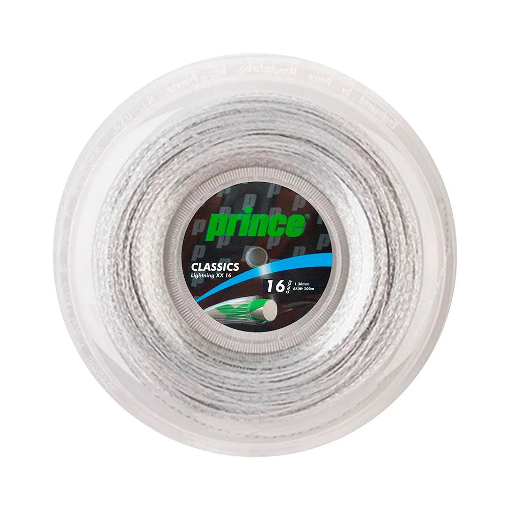 Prince Lightning XX 16/1.30 Tennis String Reel (Silver) 1 Prince Lightning XX 16/1.30 Tennis String Reel (Silver)