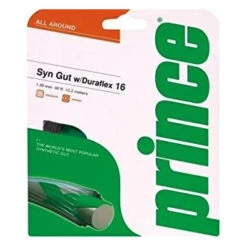 Prince Synthetic Gut 16/1.30 Duraflex Tennis String (Black) -Head Store Prince Synthetic Gut 16 Duraflex BLK