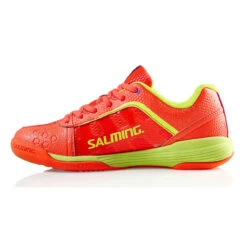 Salming Adder Women's Indoor Court Shoe (Orange/Yellow) -Head Store Salming Adder Womens Indoor Shoe 1236076 5491 04 RacquetGuys
