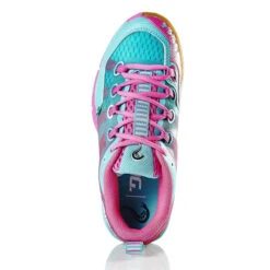 Salming Kobra Women's Indoor Court Shoe (Turquoise/Pink) -Head Store Salming Kobra Women 1237081 6351 03 RacquetGuys