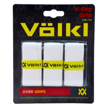 Volkl V-Dry Overgrip 3 Pack (White) 1 Volkl V-Dry Overgrip 3 Pack (White)