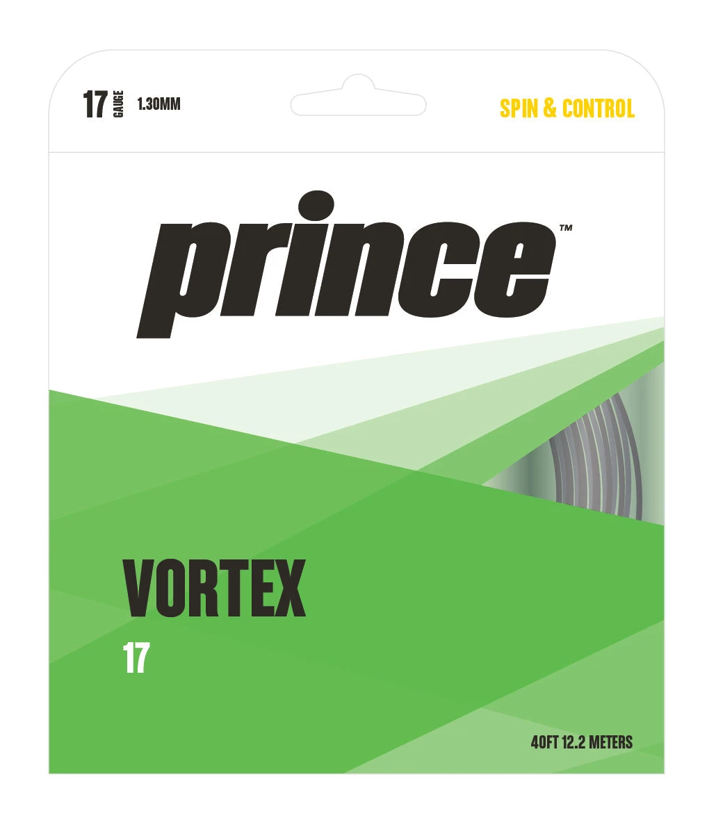 Prince Vortex Triad 17/1.25 Tennis String (Black) 1 Prince Vortex Triad 17/1.25 Tennis String (Black)