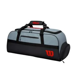 Wilson Clash Duffel Large Racquet Bag (Grey/Black/Infrared) -Head Store WR8002401001 0 CLASH DUFFLE LARGE BL GY RD