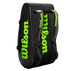 Wilson Super Tour 15 Pack Racquet Bag (Black/Green) 13 Wilson Super Tour 15 Pack Racquet Bag (Black/Green) -Head Store WR8004101001 Super Tour 3 Comp BKGR Stand Up