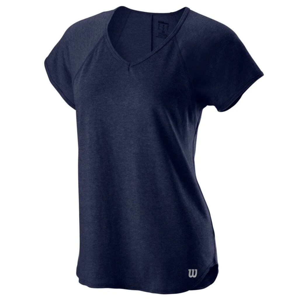 Wilson Women's Training V-Neck Tee (Peacoat) 1 Wilson Women's Training V-Neck Tee (Peacoat)