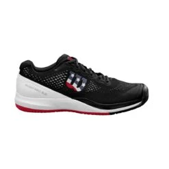 Wilson Rush Pro 3.0 Men's Pickleball Shoe (Black/White/Red) -Head Store WRS328230 0 Rush Pro 3 Pickleball BL WH WilsonRed.png.cq5dam.web .1200.1200