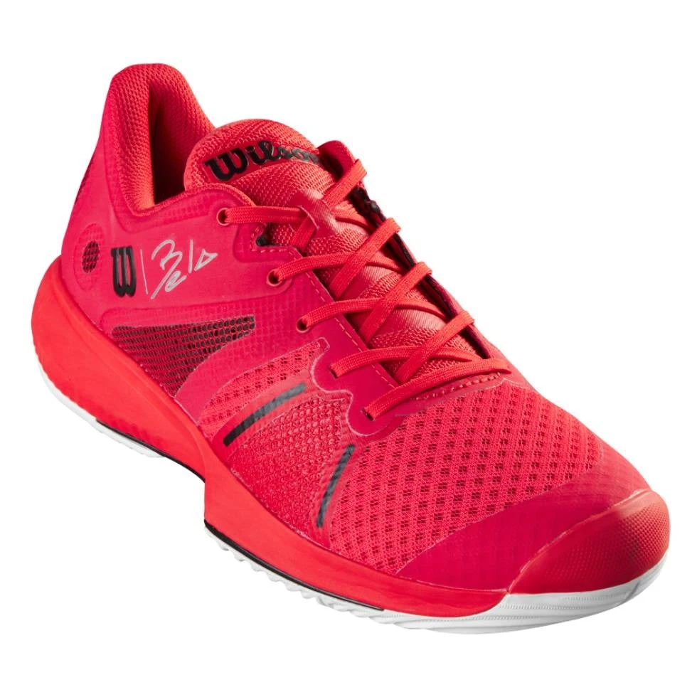 Wilson Bela Pro Men's Tennis Shoe Poppy Red/White/Black 9 - Sample 1 Wilson Bela Pro Men's Tennis Shoe Poppy Red/White/Black 9 - Sample