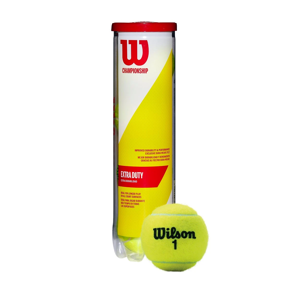 Wilson Championship Extra Duty Tennis Balls (4 Ball Can) 1 Wilson Championship Extra Duty Tennis Balls (4 Ball Can)