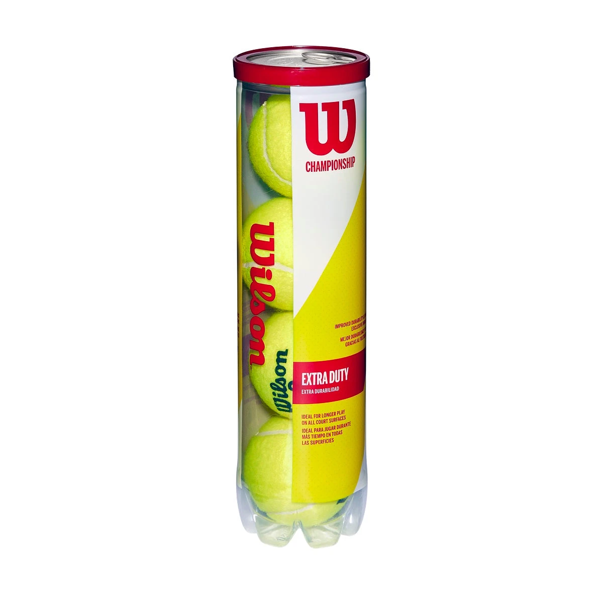 Wilson Championship Extra Duty Tennis Balls (4 Ball Can) 2 Wilson Championship Extra Duty Tennis Balls (4 Ball Can) - Image 2